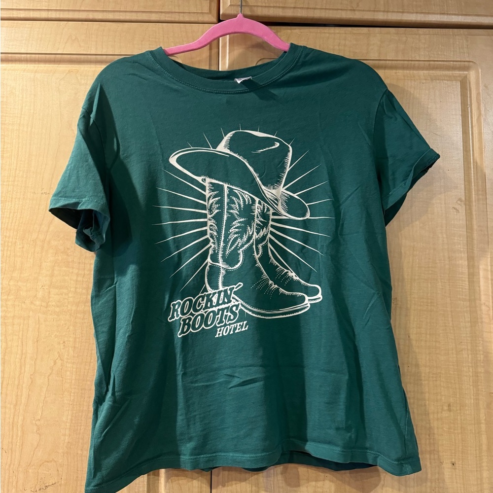 H&M Green Graphic Tee